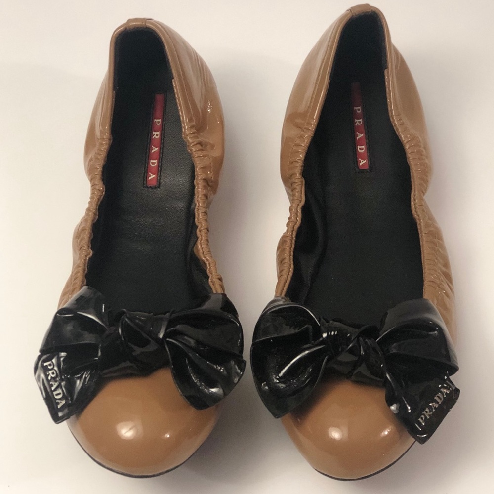 PRADA Patent Leather Ballet Flats 40 (US 9/10)
